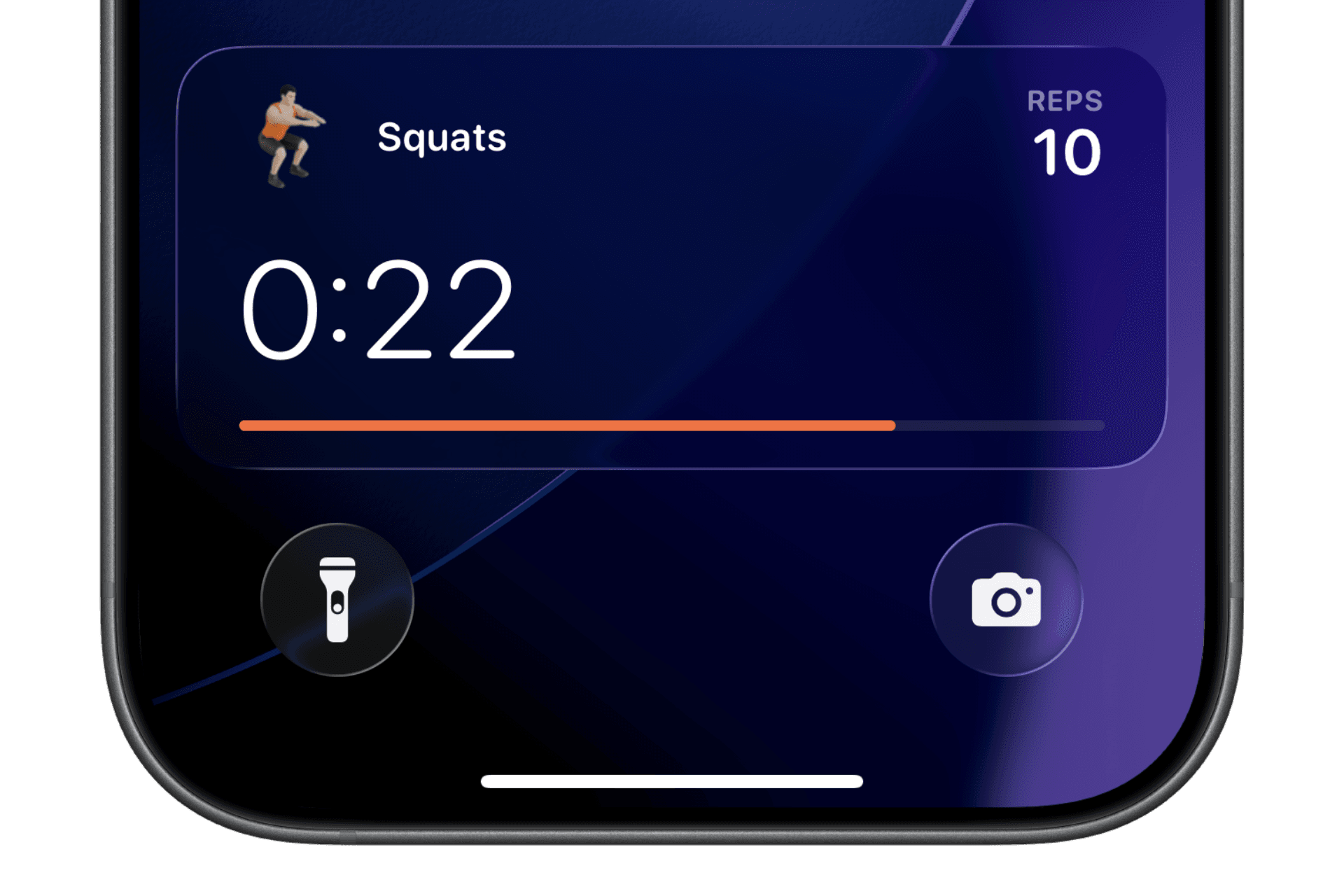 Timer on iPhone Lock Screen